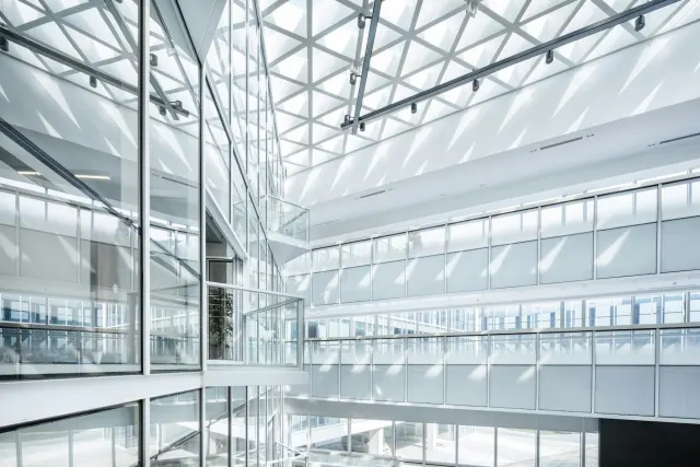 Light-filled commercial atrium